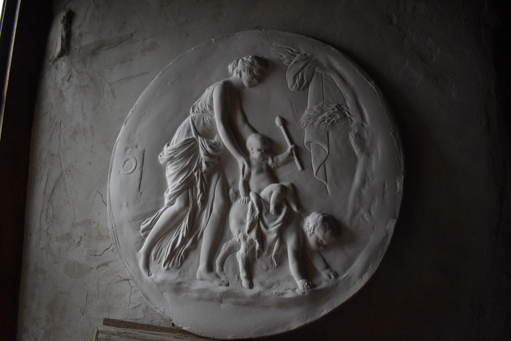 Pompeiian Roundel - 'Child and Faun at Play'