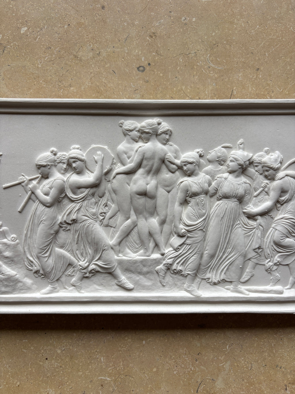 Thorvaldsen Plaque - 'Dance of the Muses on Helicon'
