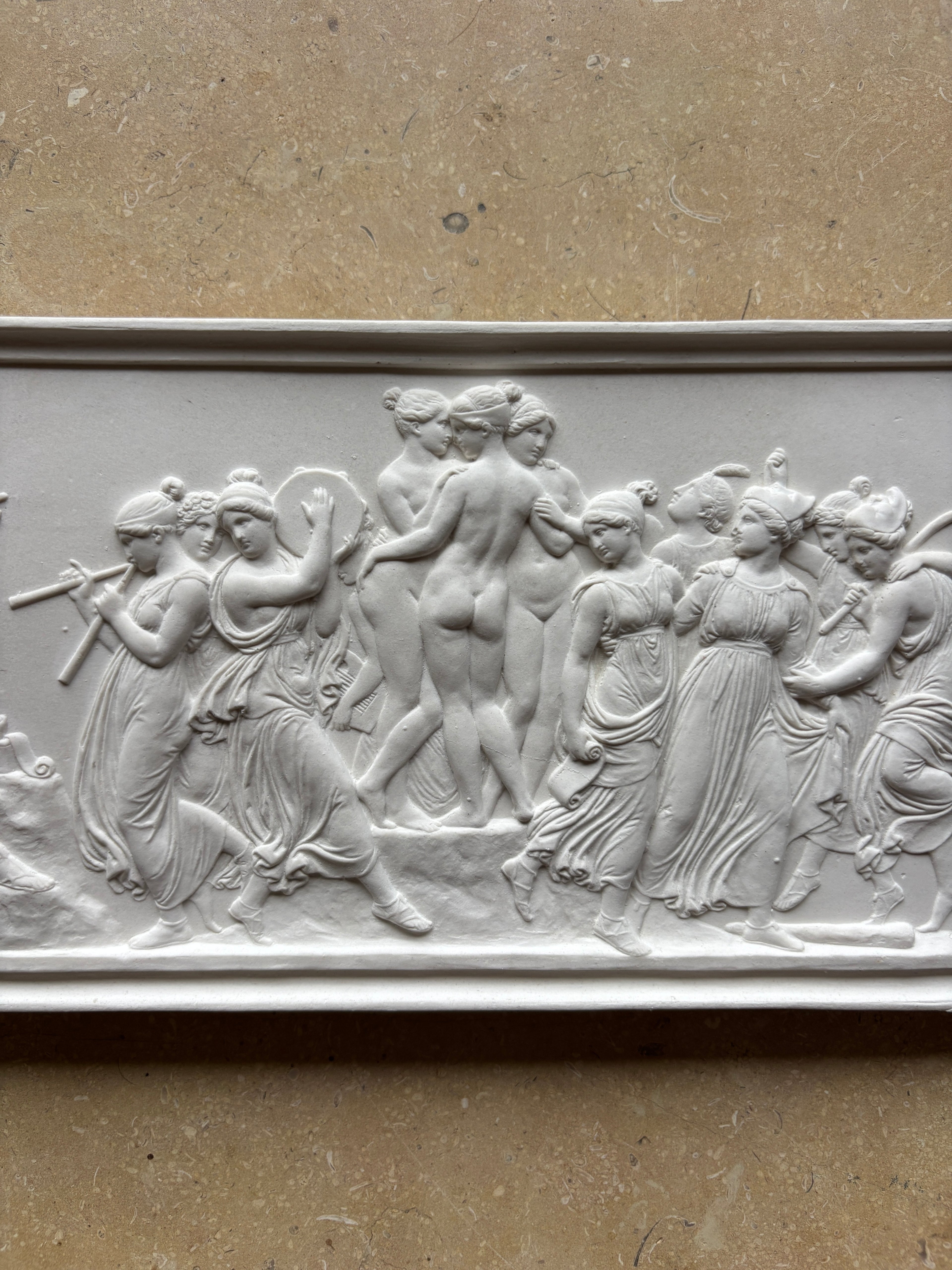 Thorvaldsen Plaque - 'Dance of the Muses on Helicon'