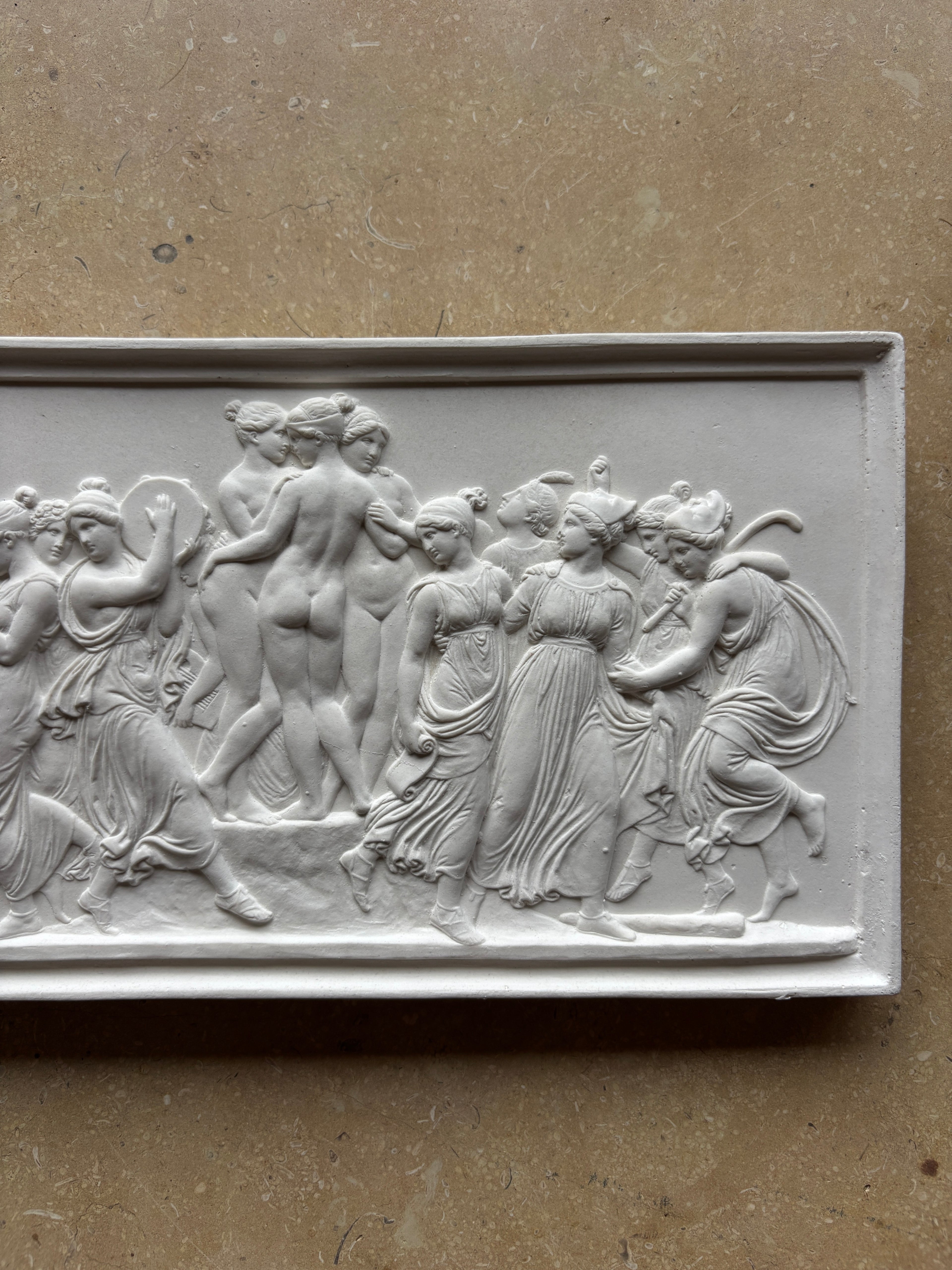 Thorvaldsen Plaque - 'Dance of the Muses on Helicon'
