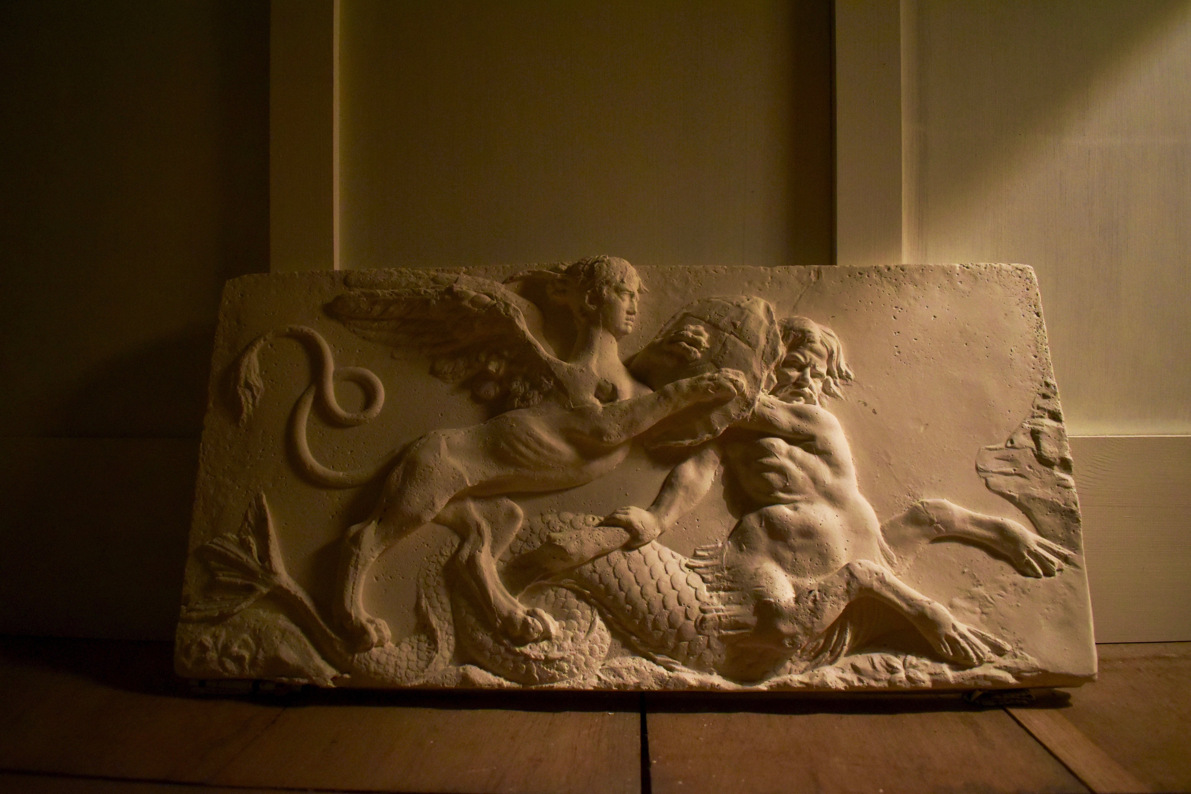 Triton and Sphinx Plaque