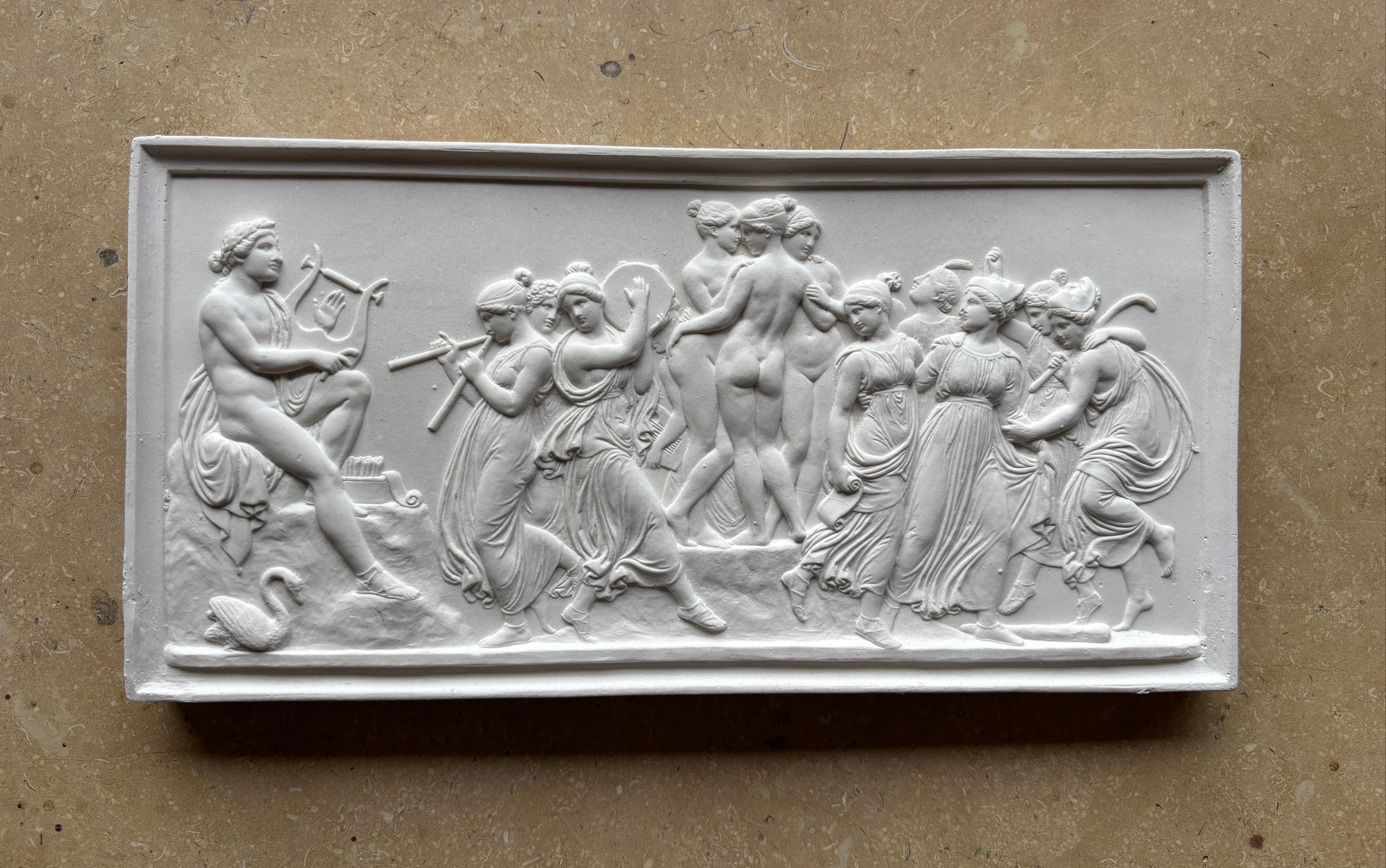 Thorvaldsen Plaque - 'Dance of the Muses on Helicon'