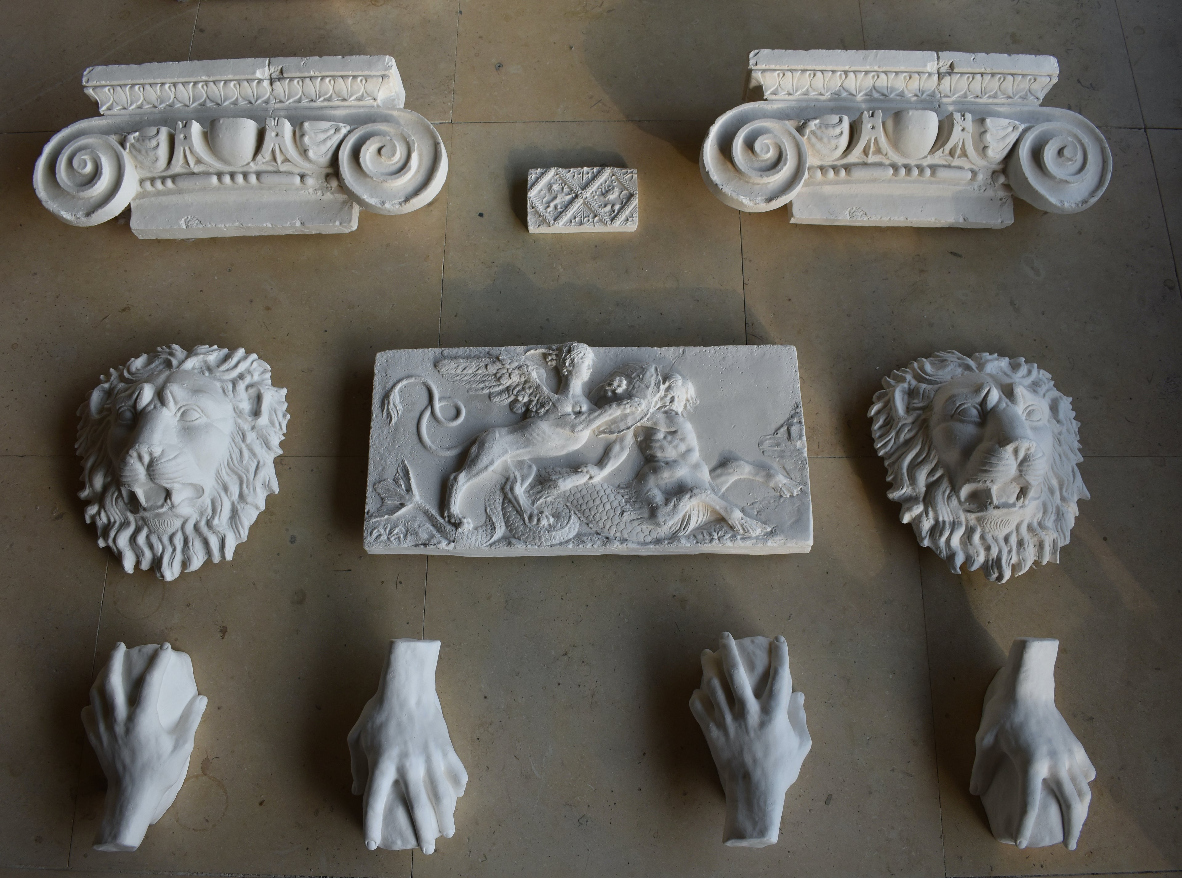Triton and Sphinx Plaque
