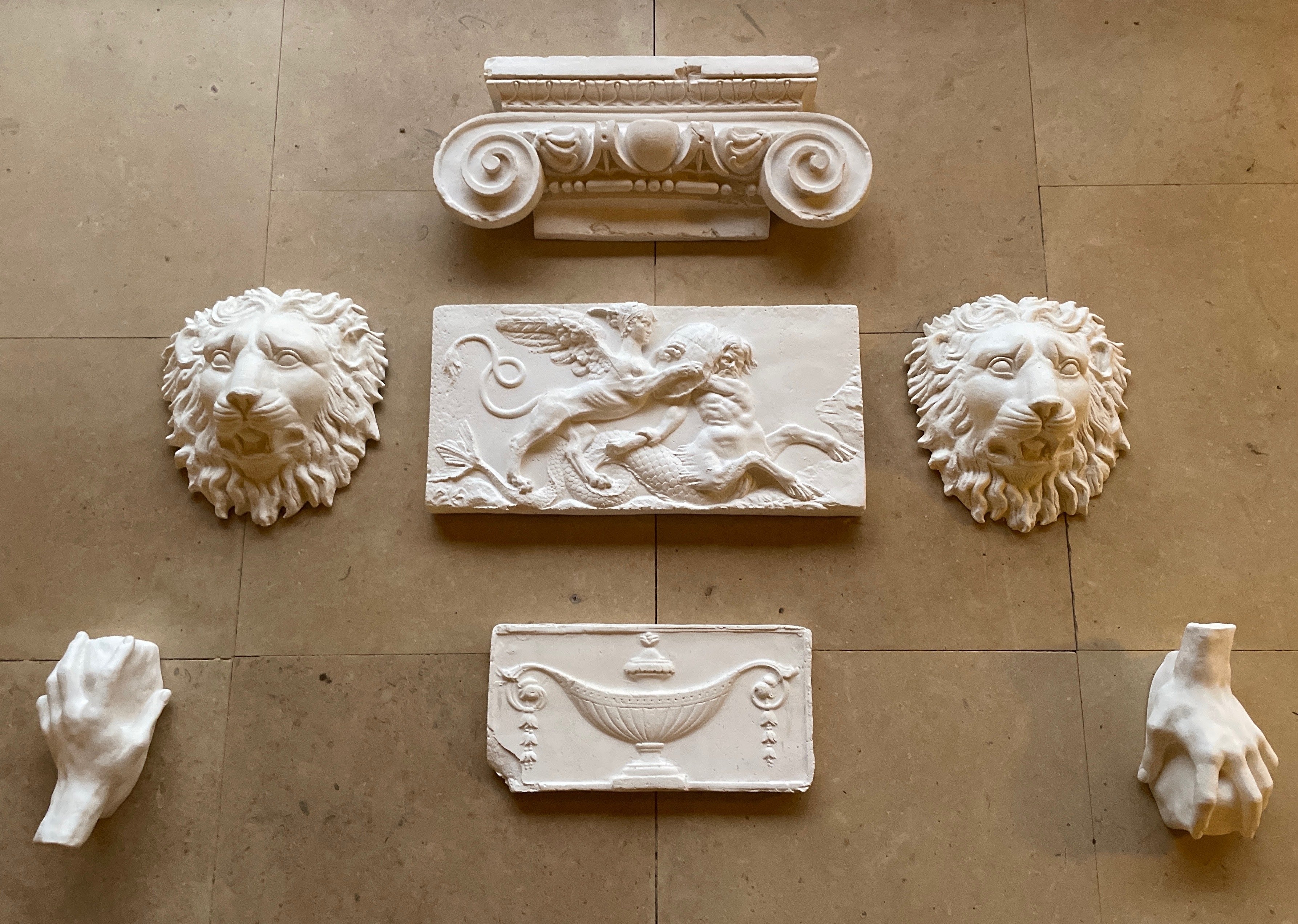 Triton and Sphinx Plaque