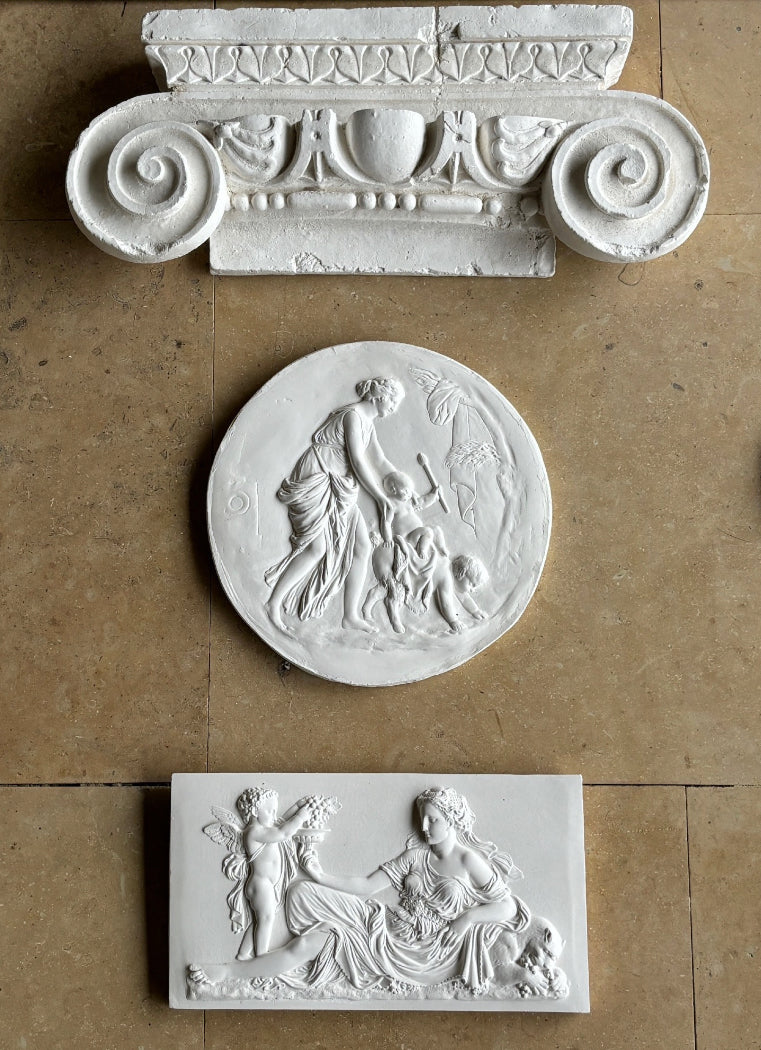 Pompeiian Roundel - 'Child and Faun at Play'