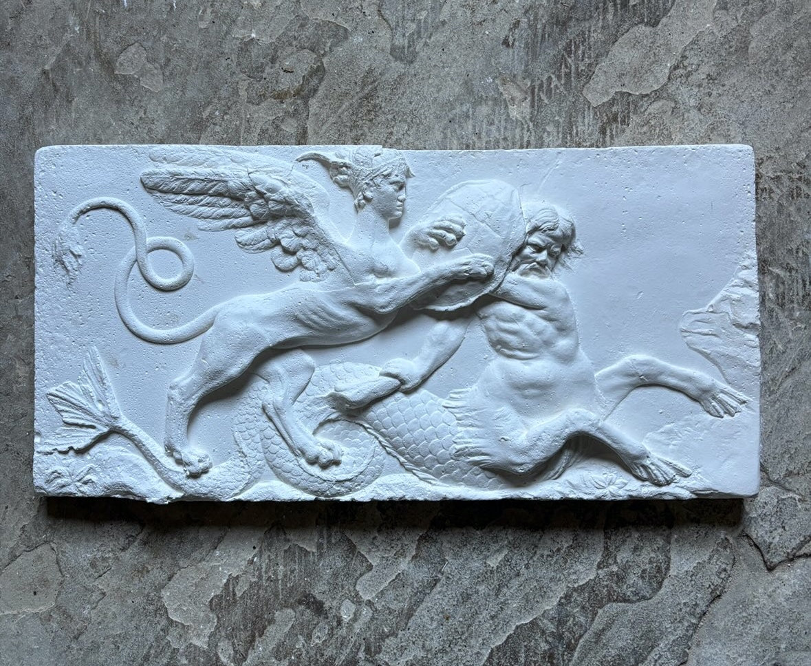 Triton and Sphinx Plaque
